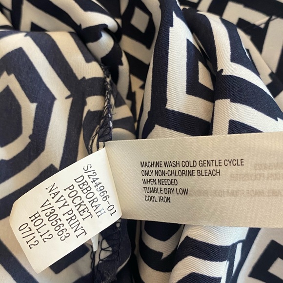 Gap Navy and White Geometric Dress - Picture 10 of 10